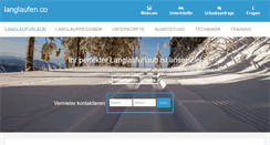 Desktop Screenshot of langlaufen.co